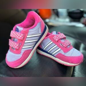 Adidas Girls Neo Pink & Purple Sneakers